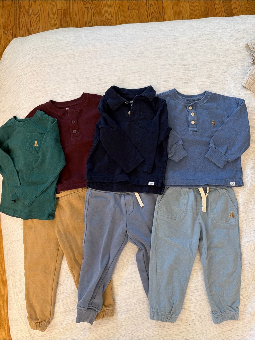 GAP Kids Matching Sets in Green, Burgundy, Navy & Blue